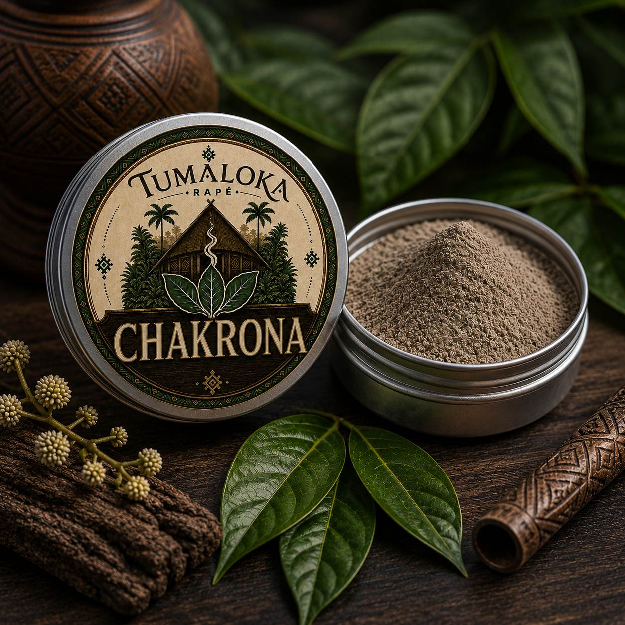 Rapé Chakruna de tradición brasileña en Tumaloka