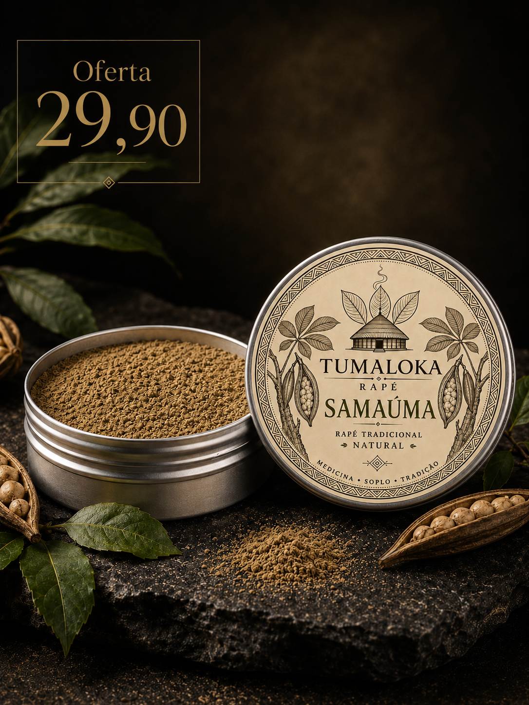 Rapé Samaúma de tradición brasileña en Tumaloka